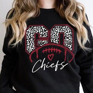 Kansas City Chiefs Crewneck Sweatshirt Go Chiefs Fan Game Day Retro Outfit 51